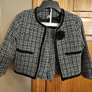 Wool/tweed jacket and shorts